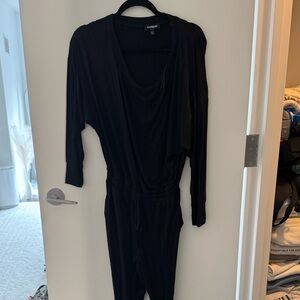Express Black Long Sleeve Jumpsuit
